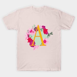 Monogram A, Personalized Initial T-Shirt